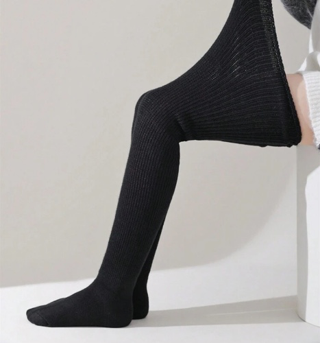 Thick Knitted Thigh High Socks