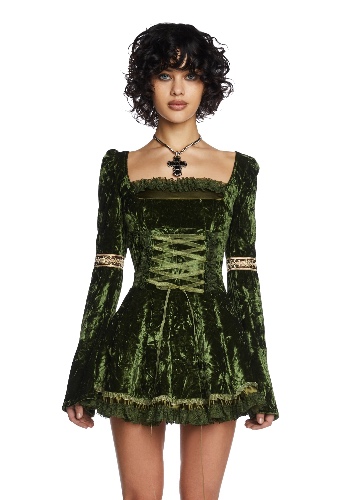 Myths N' Legends Mini Dress - Green | GREEN / Medium