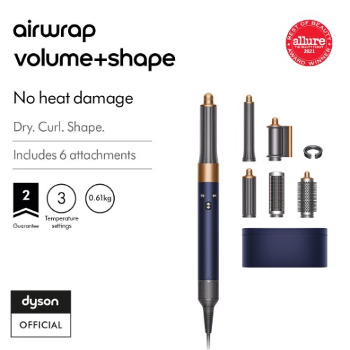 Dyson Airwrap Volume + Shape styler and dryer (Prussian Blue/Copper)