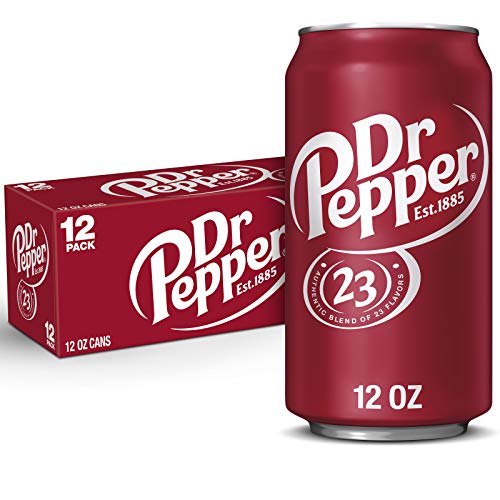 Dr Pepper Soda, 12 fl oz cans, 12 pack - Regular