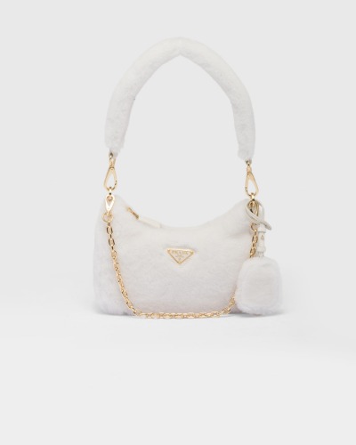 Shearling mini-bag