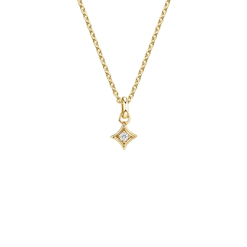14K Yellow Gold Heritage Diamond Pendant