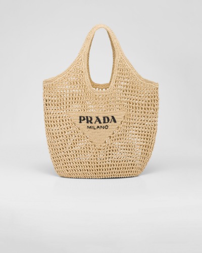 Raffia tote bag