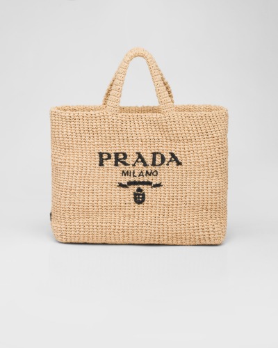 Raffia tote bag