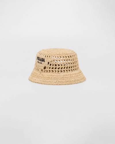 Raffia bucket hat