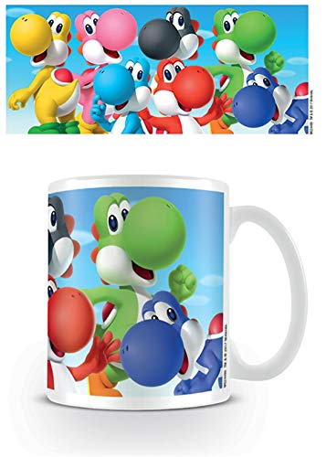 Super Mario Pyramid International "Super Mario (Yoshi)" Official Boxed Ceramic Coffee/Tea Mug, Multi-Colour, 11 oz/315 ml