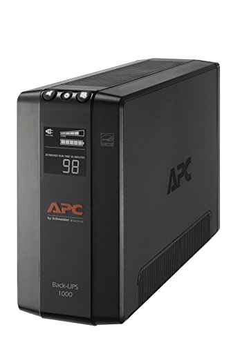 APC UPS 1000VA UPS Battery Backup and Surge Protector, BX1000M Backup Battery Power Supply, AVR, Dataline Protection - 1000VA