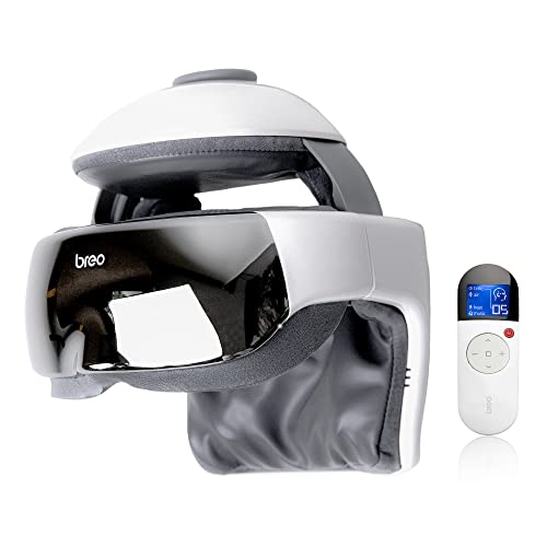 Breo iDream3 Rechargeable Head Massager with Scalp Massage & Remote Control for Relax - Black