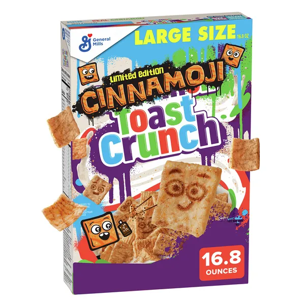 Original Cinnamon Toast Crunch Breakfast Cereal, Crispy Cinnamon Cereal, 16.8 oz. Large Size Box - 16.8 Ounce (Pack of 1)