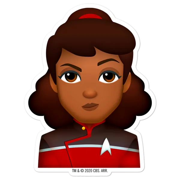 Star Trek: Lower Decks Mariner Emoji Die Cut Sticker
