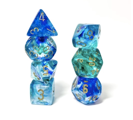 Nebula Oceanic - Chessex 7-piece set