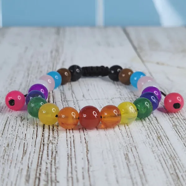 Pride Adjustable Bead Bracelets (Multiple Options)