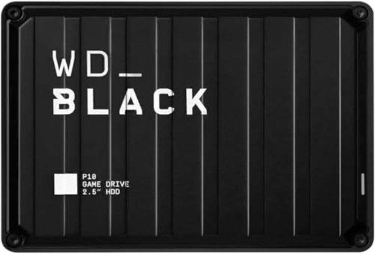 WD_BLACK 2TB P10 Game Drive, Portable External Hard Drive, Works with PlayStation, Xbox, & PC - WDBA2W0020BBK-WES1 - Black - 2TB - Game Drive for PC, Playstation, & Xbox