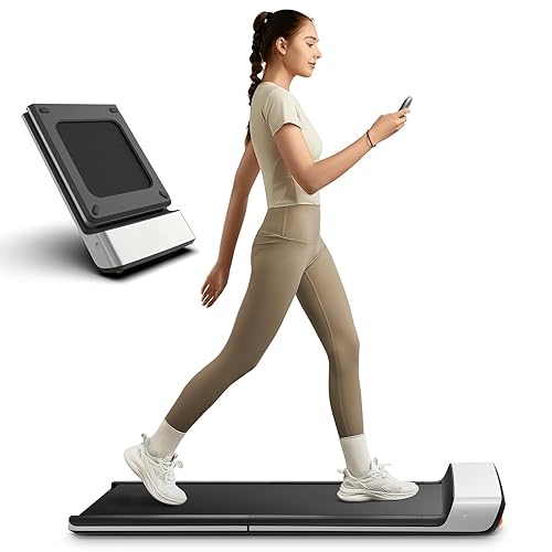 WalkingPad P1 Folding Treadmill, Walking Pad Foldable with App & Remote Control, Portable Under Desk Treadmill for Home Office - Grey