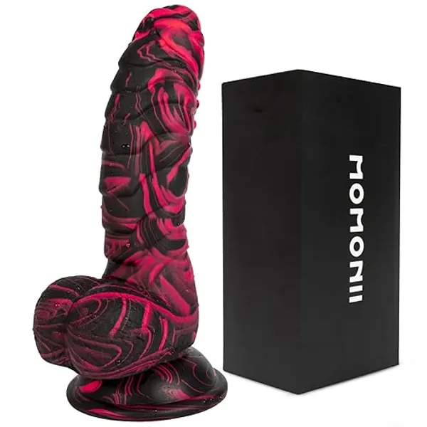 Thick Fantasy Realistic Dildo Anal Toys - 8.26 Inch Colorful Safety Lifelike Penis with Strong Suction Cup for Hands-Free, Adult Sex Toy for Women Men Couples