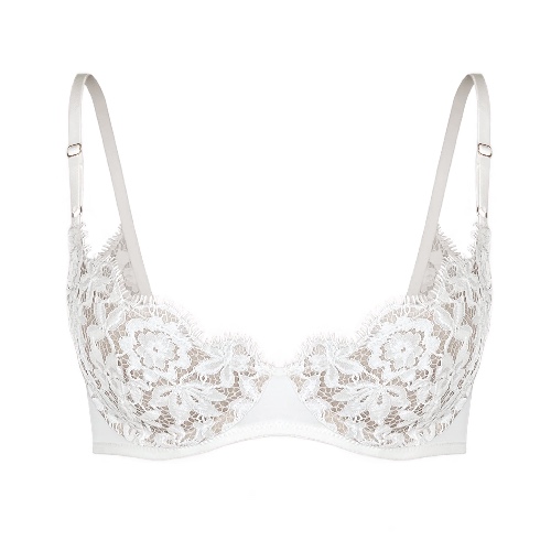 Frisson Scoop Demi Bra Crystal - 32C/34B / Crystal