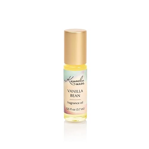 Kuumba Made Vanilla Bean Fragrance Oil Roll-On 0.125 fl oz (3.7ml) | Rollerball Perfume | Alcohol Free - Vanilla Bean - 0.13 Fl Oz (Pack of 1)