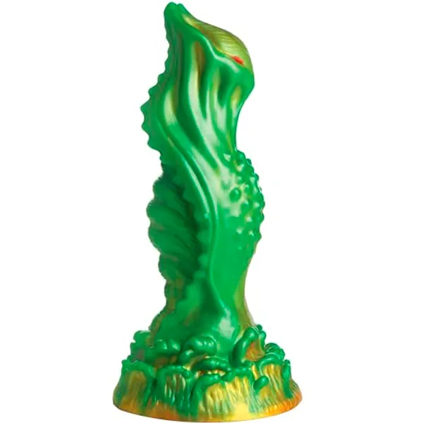CREATURE COCKS Nebula Alien Dildo for Men, Women & Couples. Firm and Flexible, Strong Suction Base, Fantasy Dildo, Unique Texture. Premium Phthalate-Free & Body-Safe Silicone. 1 Piece, Green