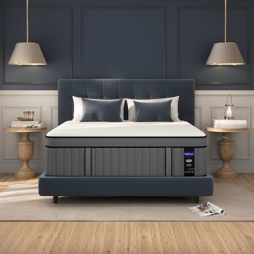 DIFAME Queen Mattress,12 Inch Hybrid Memory Foam Queen Size Mattress in a Box Mattress Queen Size with Pocket Spring Queen Bed Mattress for Pressure Relief,Motion Isolation,Edge Support,Medium Firm - Queen - 12 Inch Medium