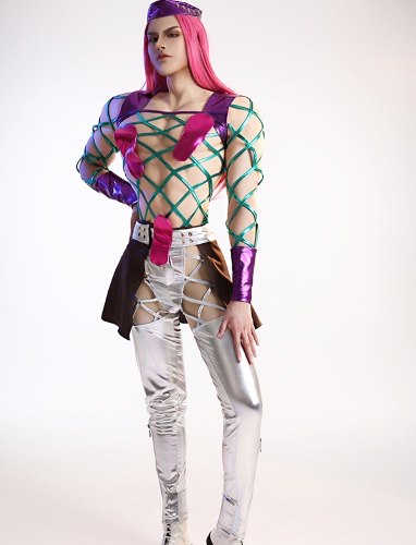 JoJo Anasui Cosplay Kostüm Hut Hosen Cosplay Kostüm