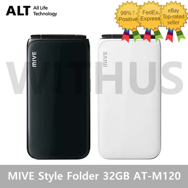 ALT MIVE Style Folder 32GB AT-M120 Unlocked LTE/3G - Black/White_