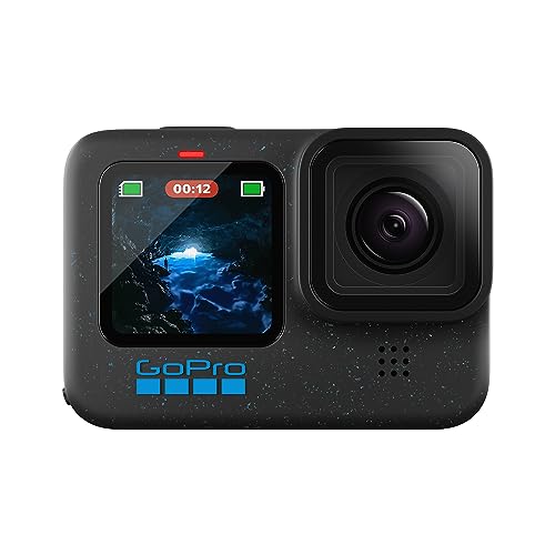 GoPro HERO12 Black – wasserdichte Action-Kamera mit 5,3K60 Ultra HD-Video, 27 MP Fotos, HDR, 1/1,9-Zoll-Bildsensor, Live-Streaming, Webcam, Stabilisierung - HERO12 Black