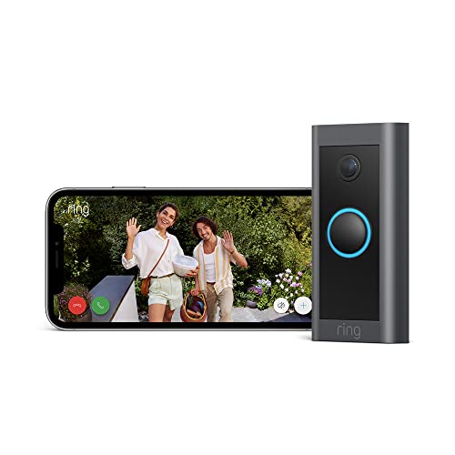 Ring Videotürklingel Kabel (Video Doorbell Wired) | Türklingel mit Kamera, 1080p-HD-Video, festverdrahtet, Nachtsicht | Video-Türsprechanlage für deine Haustür | Funktioniert mit Alexa - Festverdrahtet - Nur Gerät
