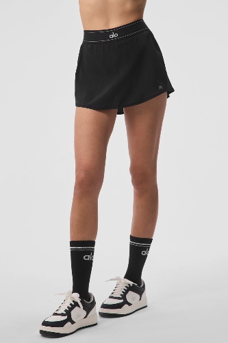 Match Point Tennis Skirt - Black | Black / S