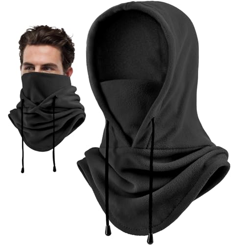 Joyoldelf Ski Mask for Men Women Balaclava Face Mask Full Winter Mask Breathable Sports Mask - Black