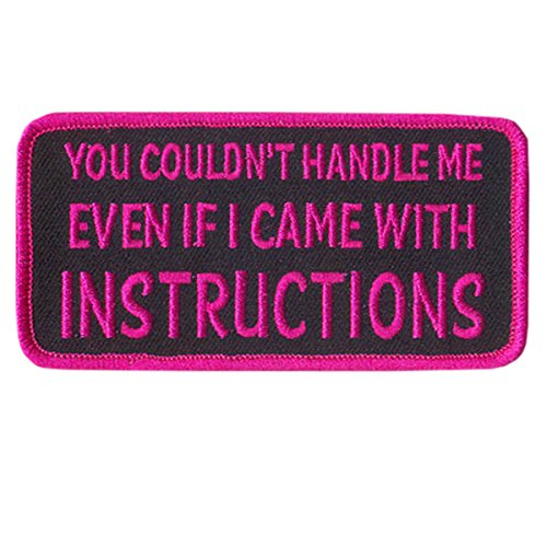 Hot Leathers PPL9416 You Couldn't Handle Me Patch (Multicolor, 4" Width x 2" Height)