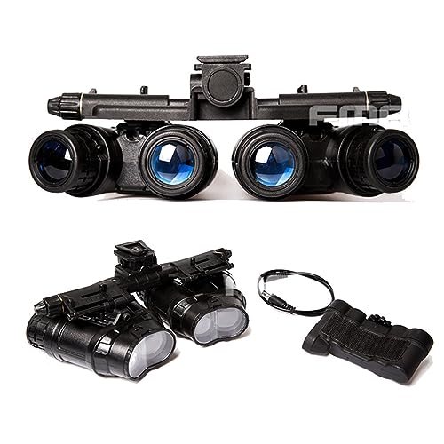 Aetheria Night Vision Goggles for Tactical Hunting Cosplay GPNVG18 Helmet Mount Set-Four-Tube Binocular - Black