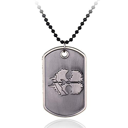 IMIKE Cod Necklace PS4 Games Limited Edition Cod Ghosts Pendant Punk Rock Accessories Cod Pendant Necklace for Men Women