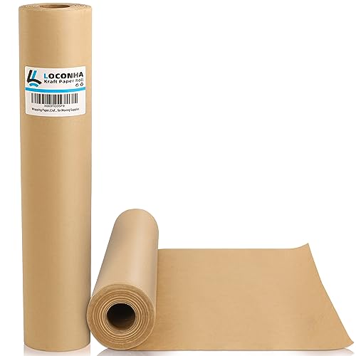 Wrapping Paper, Craft Paper, Brown Kraft Paper Roll 17.8"x 100ft for Gift Wrapping, Floor Covering, Bulletin Board, Arts Crafts, Bouquet Flower, Table Runner, Poster, Packing Paper for Moving Supplies