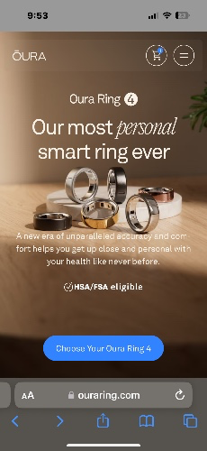 Shop Oura Ring 4: Rose Gold