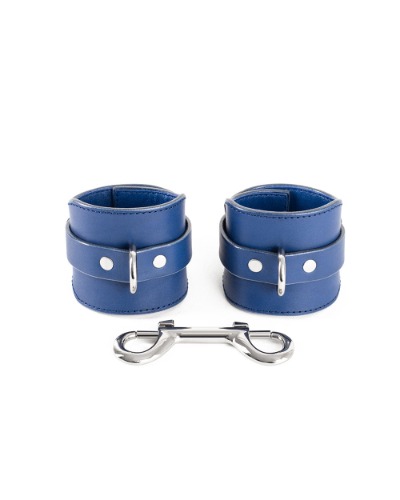 Hand & Ankle cuffs "Mayla" Blue | Gold / Ankle cuffs / M