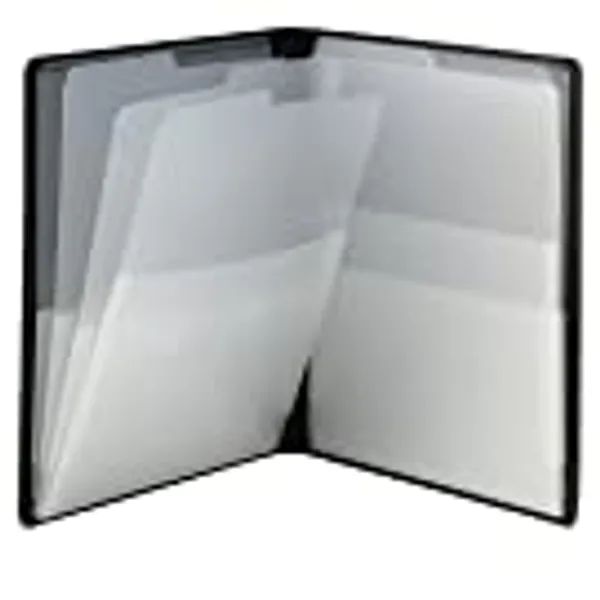 Smead Organized Up Multi Pocket Organizer, Eight Pockets, Letter Size, Black