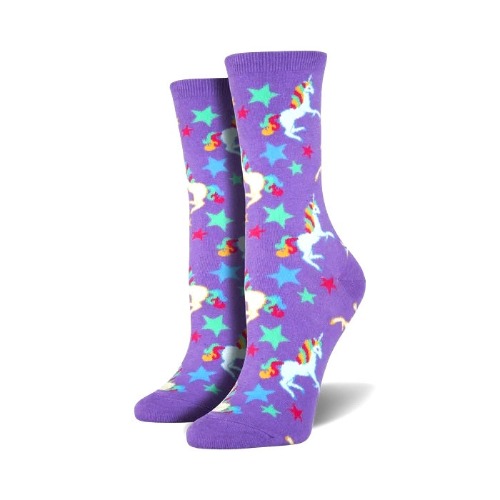 Purple Unicorns Socks (Adult Medium)