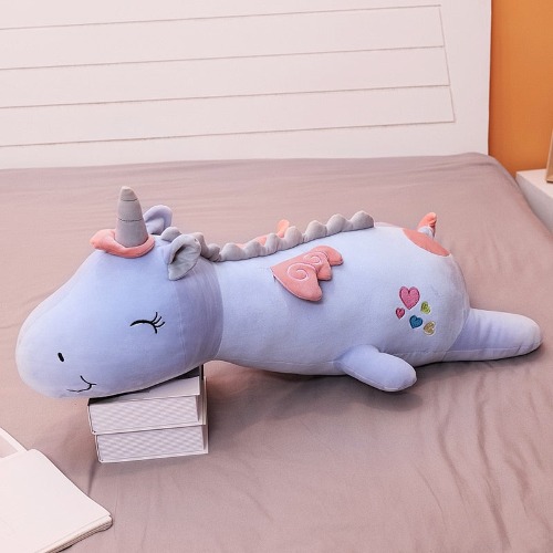 LED Light-Up Unicorn Plushie (3 COLORS, 4 SIZES) - No / Candy Blue / 39" / 100cm