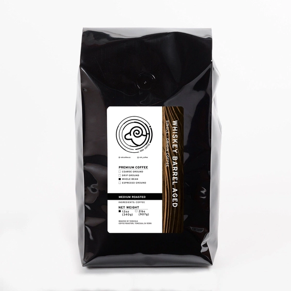 Whiskey Barrel Aged Single Origin Coffee