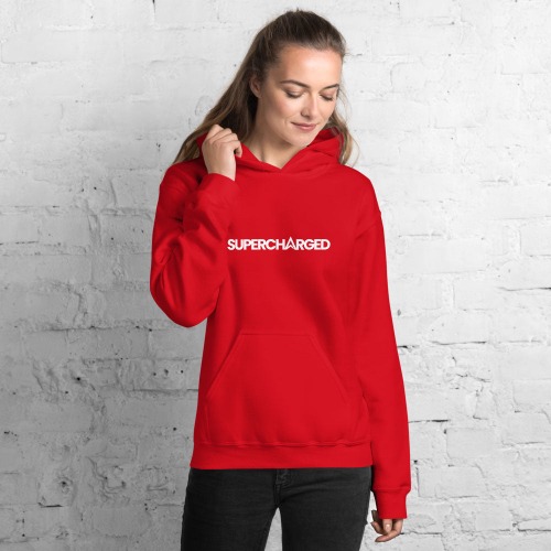 Flong Supercharged Unisex Hoodie - Red / S