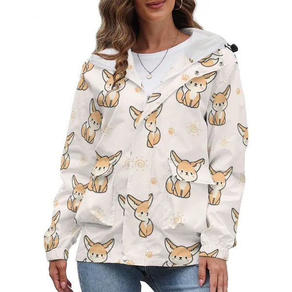 Fennec Fox Zip Up Hoodie