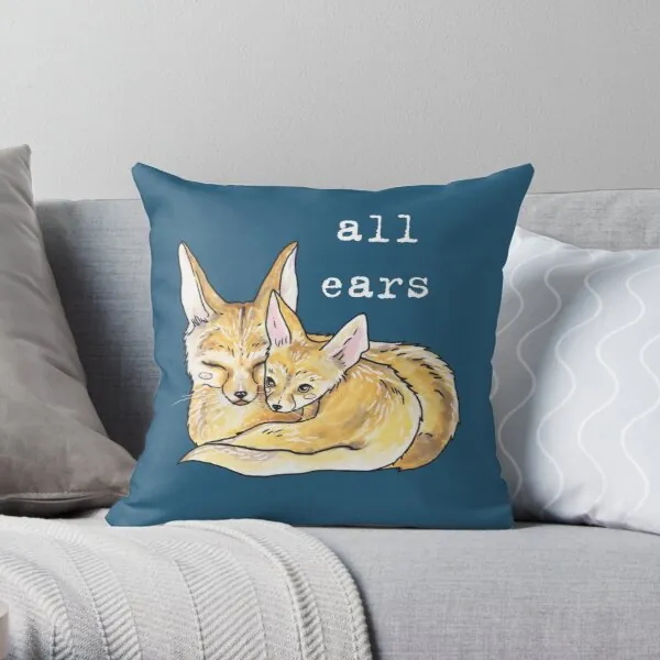 Fennec Fox - Animal series Throw Pillow 