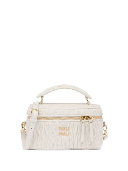 matelassé leather mini bag | One Size