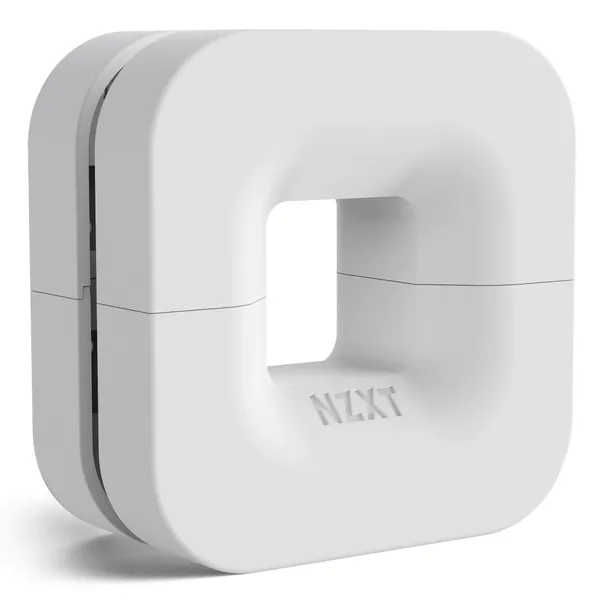 NZXT Puck - BA-PUCKR-W1 - Cable Management and Headset Mount - Compact Size - Silicone Construction - Powerful Magnet for Computer Case Mounting - White - White