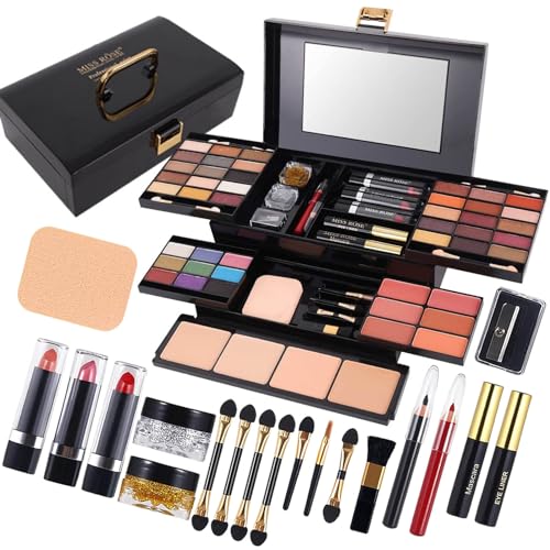 MISS ROSE M 58 Color Professional Makeup pallet, Makeup Kit for Women Full Kit, All In One Makeup Kit Set, Makeup Gift Set for women girls (331Y) - 331Y