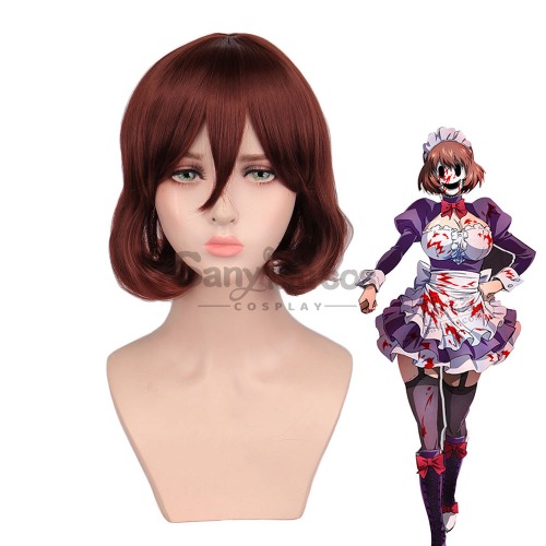 Anime High-Rise Invasion Cosplay Sniper Mask Maidsuit Cosplay Wig