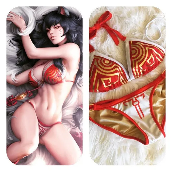 LOL AHRI inspired cosplay bikini
