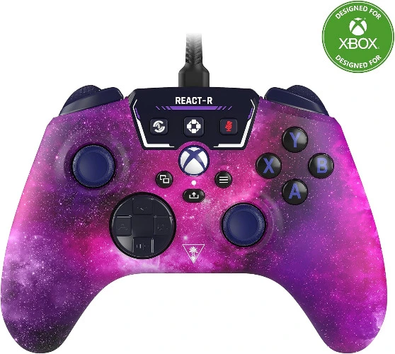 Turtle Beach REACT-R Wired Game Controller - Officially Licensed for Xbox Series X & S, Xbox One, and Windows 10/11 PC - Nebula : Amazon.com.au: Video Games