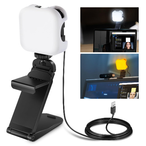 NEEWER Professional LED Streaming Light with Mac/PC APP Control, 2 in 1 Monitor Mount & Stand, Ultra Bright 2900K-7000K Wide Tones USB Computer Webcam Light for Streaming, Zoom Meeting, PL81 PRO