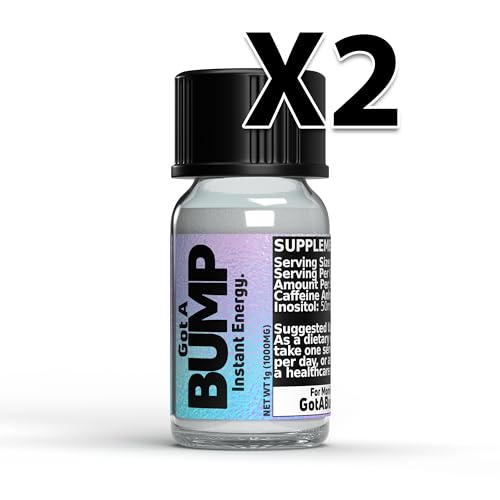 GotABUMP.com Got A Bump™ - 1g Container (500mg Caffeine Per Vial) (2-Pack) - 2-Pack